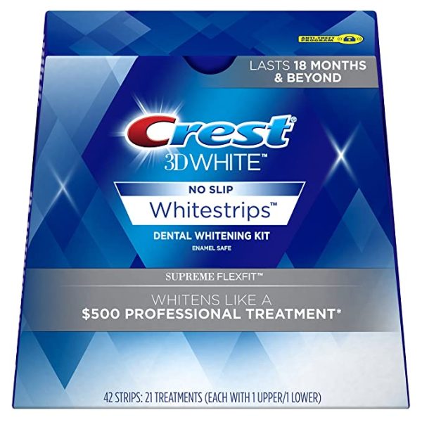 Crest 3D White Supreme Flexfit Dental Whitening Kit With 21 Treatments