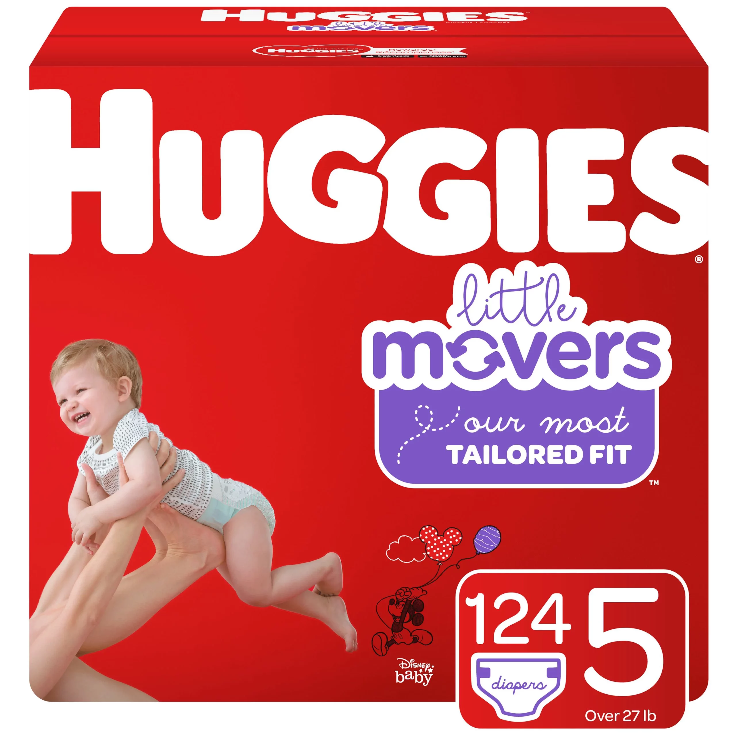 Huggies Little Movers Baby Diapers Size
