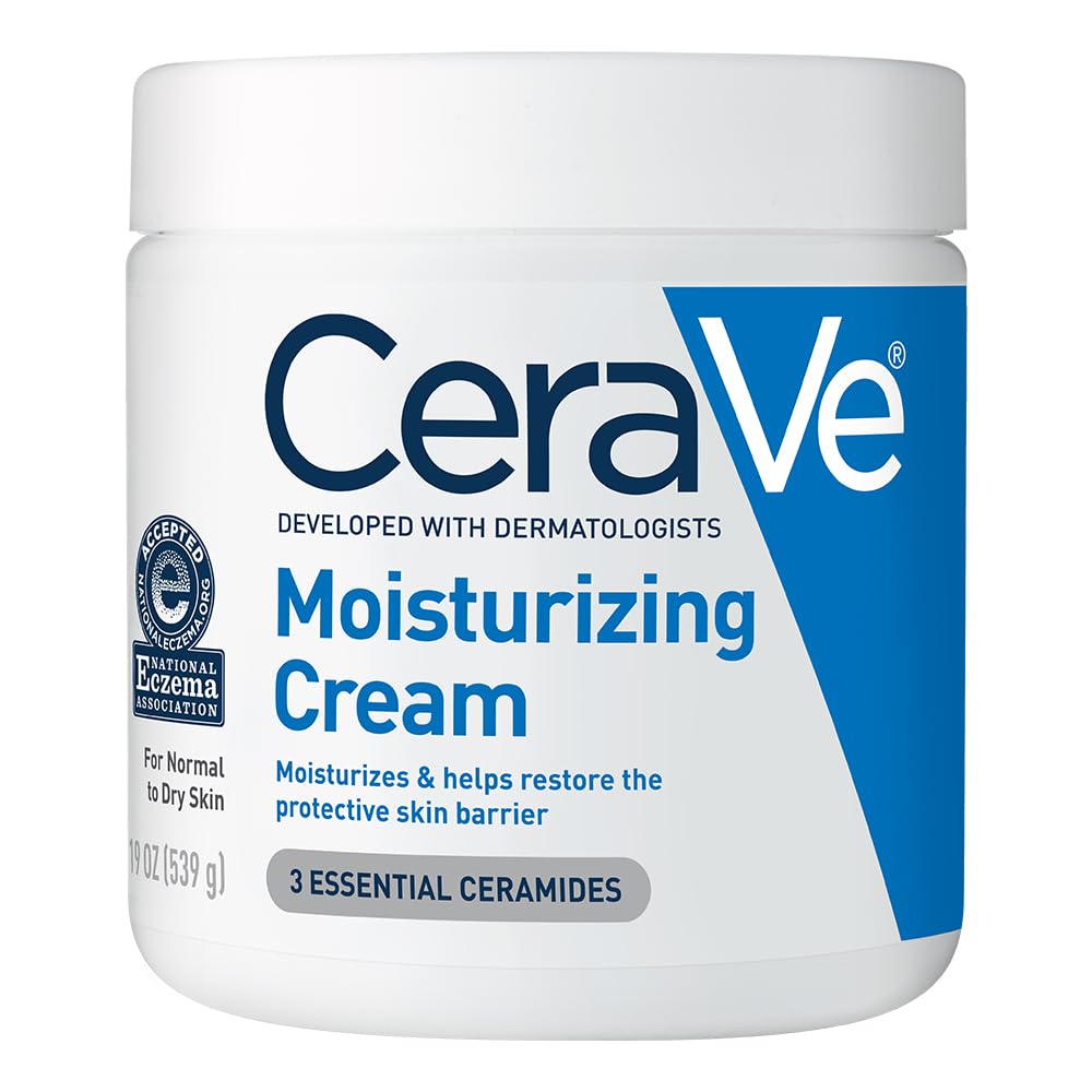 CeraVe Moisturizing Cream, Body and Face Moisturizer 19oz / 539g
